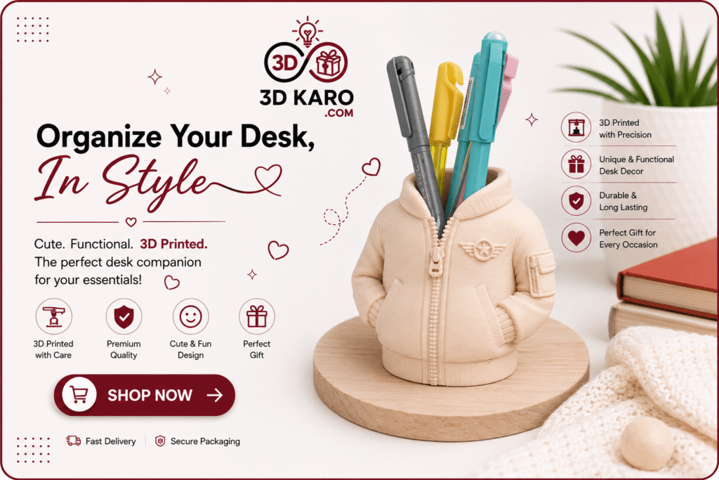 3d karo pen holder