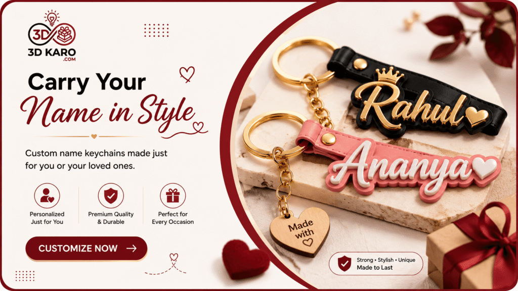 custom keychain section | 3dkaro
