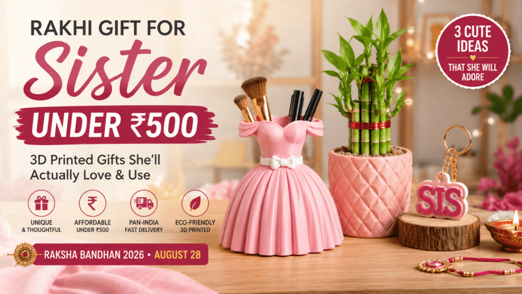3d Karo Rakhi Gift for Sister Under 500