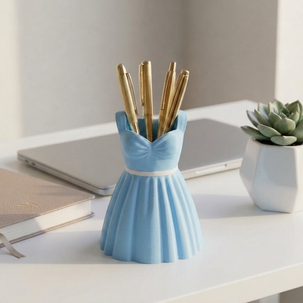 3d karo blue Princess Dress Beauty Organizer