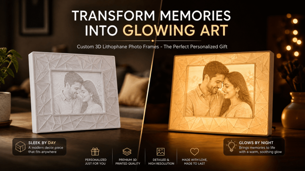 Custom 3D Lithophane Photo Frame by 3D KARO