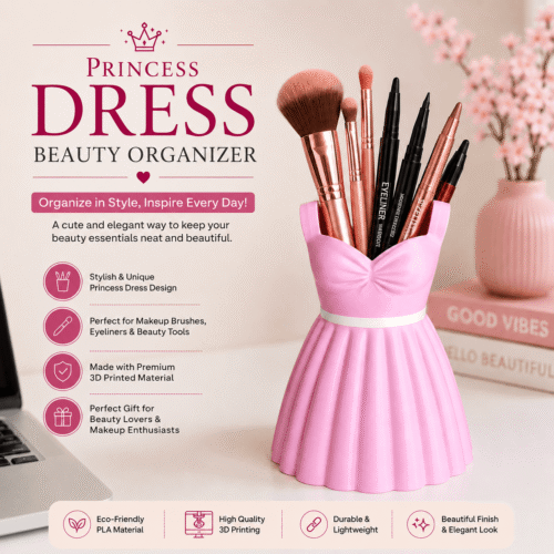 Princess Dress Beauty Organizer - 3d karo