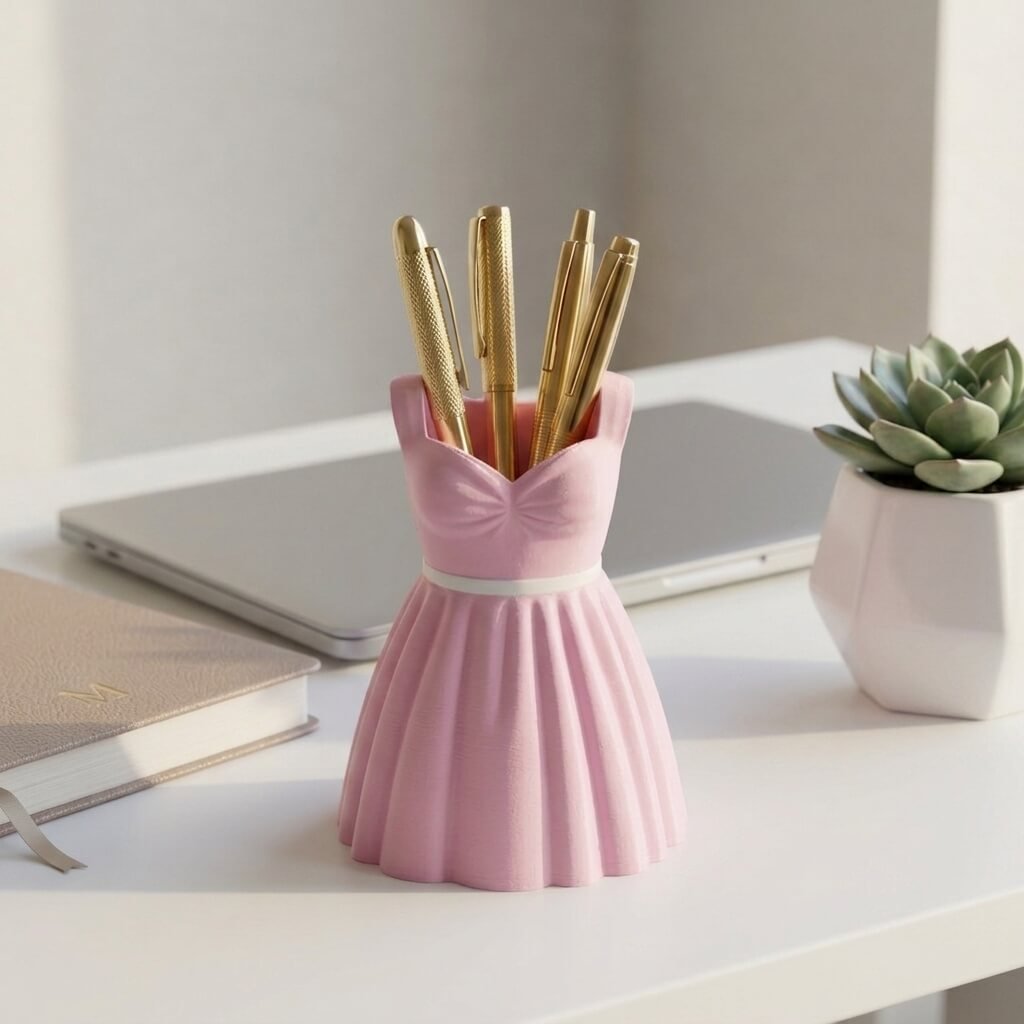 Princess Dress pens holder - 3d karo