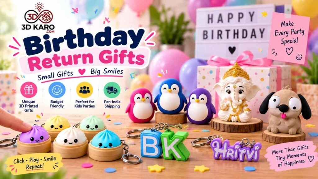 Birthday Return gift idea under 500 in india - 3d karo