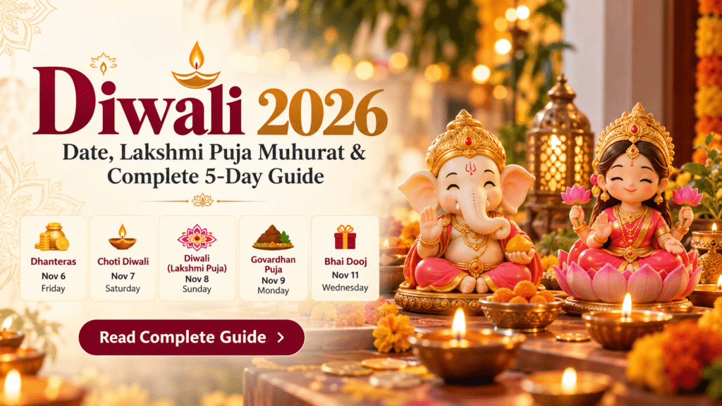 Diwali 2026: Date, Lakshmi Puja Muhurat & Complete Guide - 3dkaro